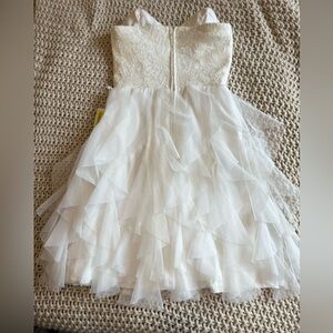 Chic White Lace Mini Dress